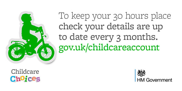 Apply now for 30 hours free childcare
