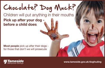 Dog Fouling Poster - Don't turn your back on dog fouling