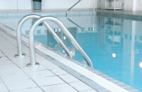 photograph of a swimming pool