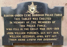 Aston-under-Lyne Police Station Memorial