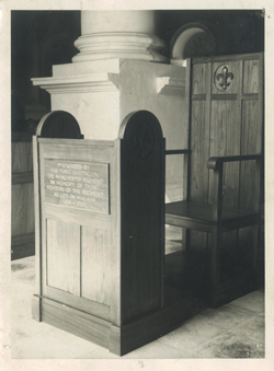 Photograph of Bishops Chair Memorial