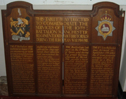 10th Battalion Memorial, Museum of the Manchester Regiment