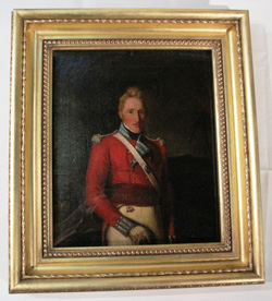 Painting of an Officer of the  63rd Regiment of Foot  after conservation