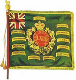 Regimental colour presented to the 63rd Regiment of Foot on 12 February 1872