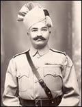 Subedar-Major Sher Bahadur Khan attached to the 2nd Battalion the Manchester Regiment for a time during the 1930's who was a highly respected officer. (MRP/7/F)