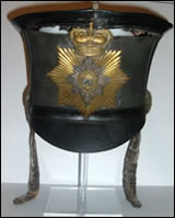 Image of the Shako before it was conserved in 2008