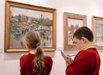 schools workshop at the Rutherford Gallery