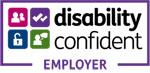 Positive about employing people with a disability logo
