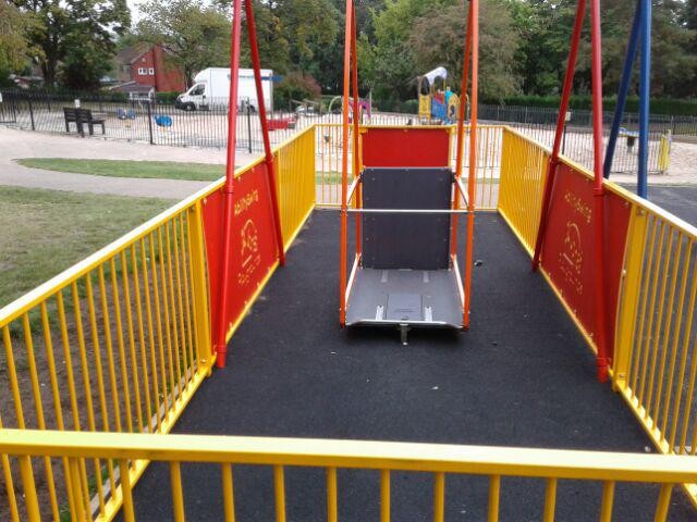 Rolling beam situated on wetpour