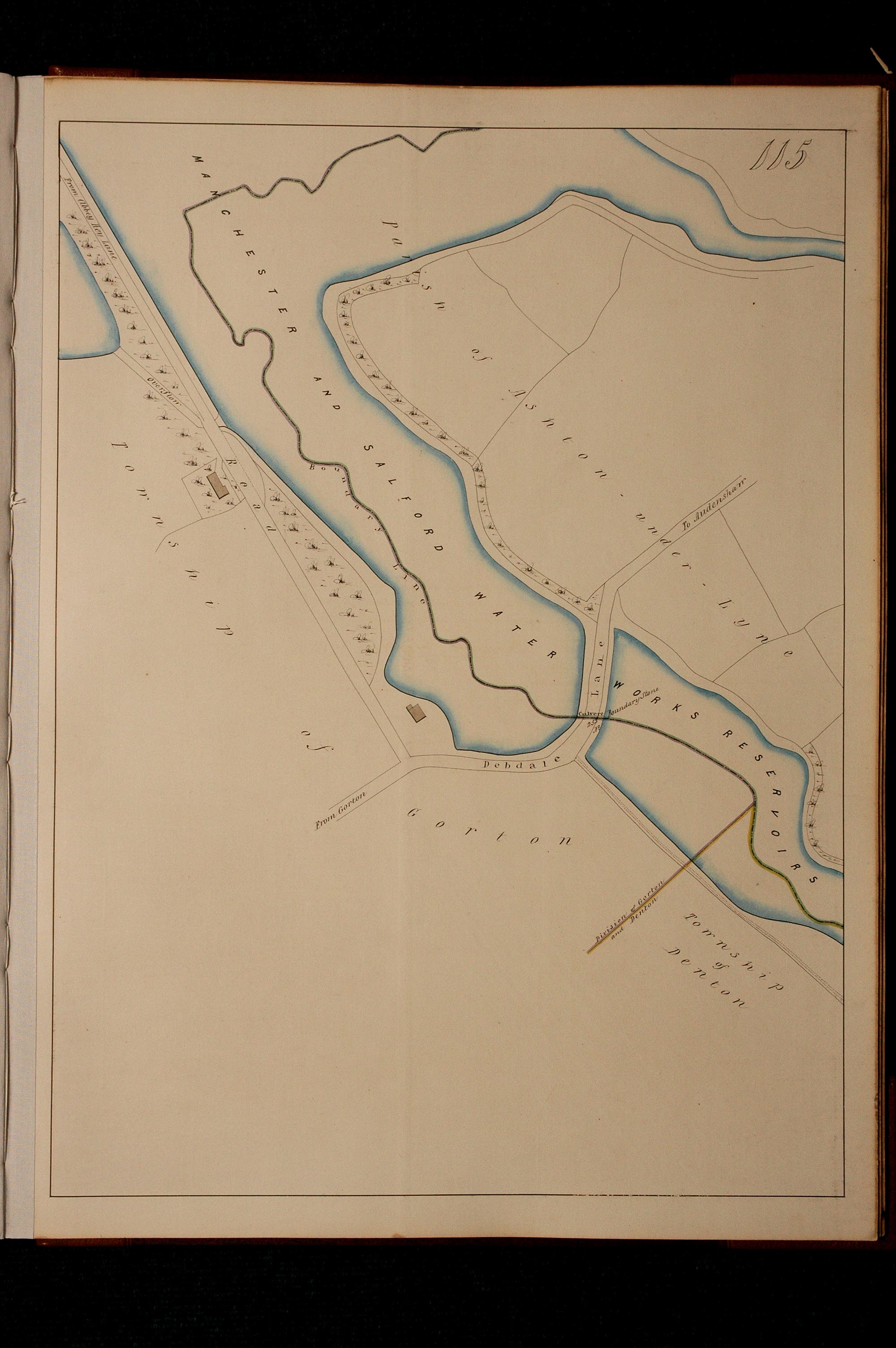 Boundary map of Ashton under Lyne