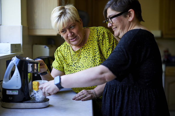people using a kettle