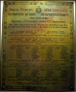 Brass memorial recording Vol. Service Sections provided by Oldham Bn