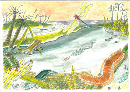artists impression swamplands
