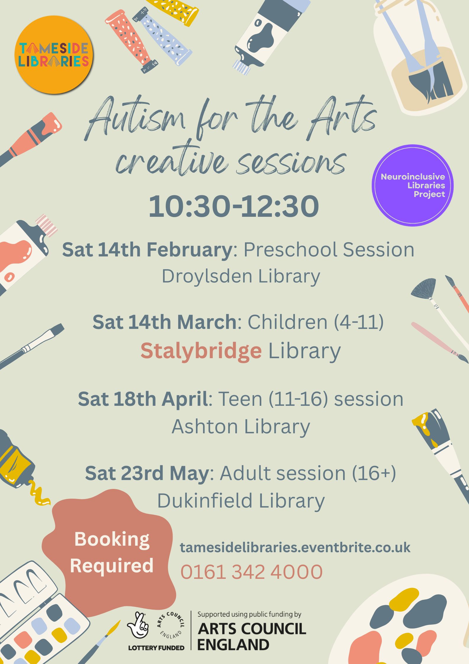 Autism for the Arts event poster