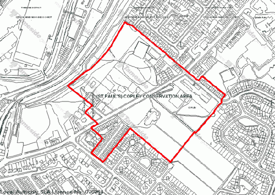 Map of Copley Conservation Area