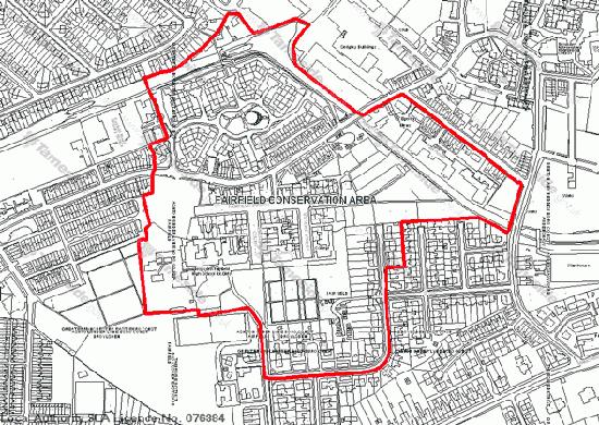 Map of Fairfield Conservation Area