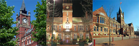 Banner showing 3 of Tameside's Prestigious Buildings
