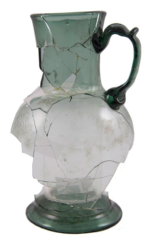 Haughton Green Glass Jug