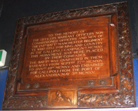 Mustapha Barracks, Alexandria - Copy of memorial in Museum of the Manchester Regiment