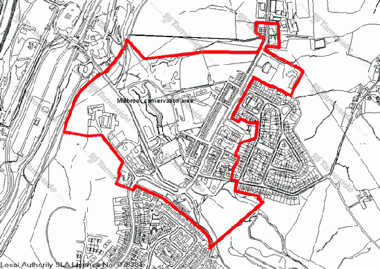 Map of Millbrook Conservation Area