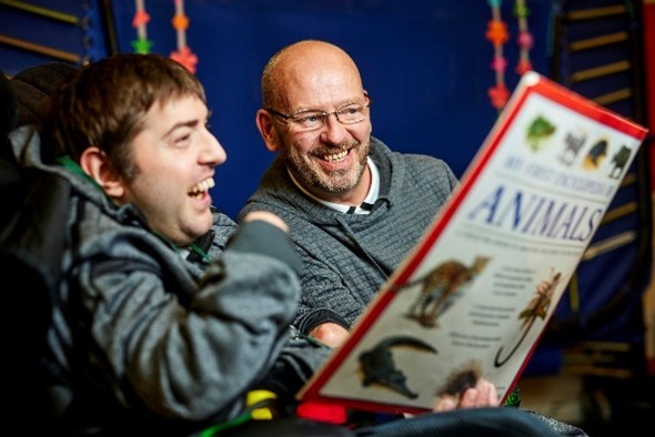 Reading a book