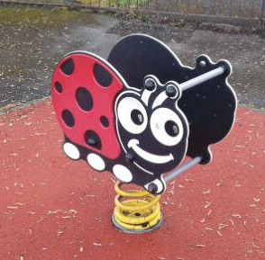 Ladybird spring operated rocker