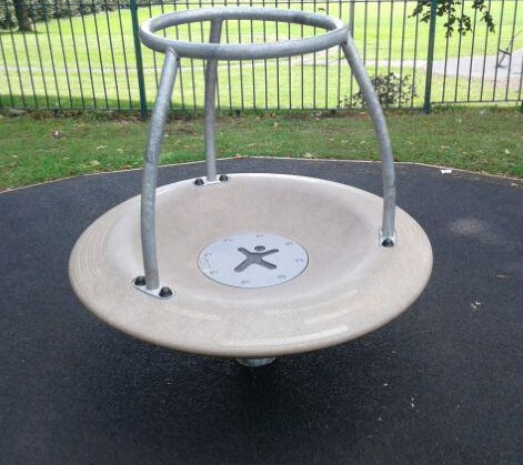 Motorbike spring rocker situated on playbark