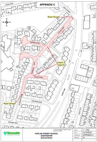 Poplar St map