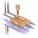 Window lock graphic