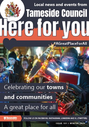 The Winter 2026 cover of the Tameside Citizen