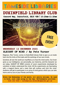 Sleight Of Mind Library Club poster