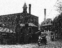 Derelict Cottonmill With Mill Terrace In Background