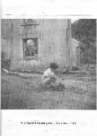 Keith Clayton In Side Garden Of Coach House 1955 
