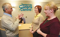 Deaf man at Carers Centre