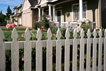 Image of a fence around a house