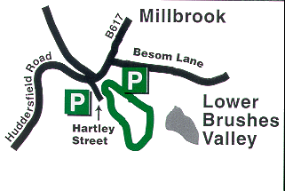 Map of Lower Brushes Valley
