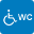Logo for toilets with facilities for disabled people