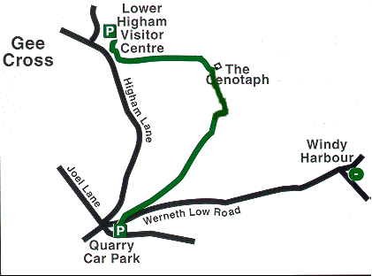 Map of Werneth Low Country Park