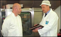 Image of an Inspector with a Caterer