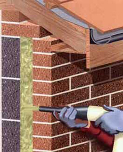 Image showing cavity wall insulation being added