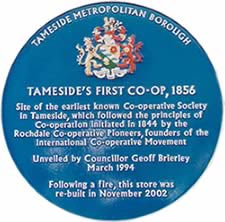 Blue Plaque for Tameside's First Co-op