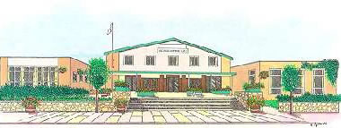 an architects illustration of George Lawton Hall, Mossley