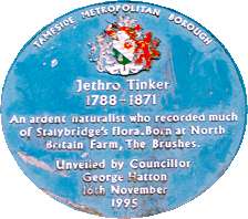 Blue Plaque for Jethro Tinker