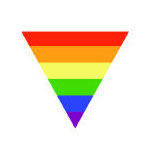 a picture of a rainbow triangle, used in in the Libraries LGB and T collections