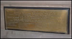 Brass plaque to Lt. Col. Plunkett
