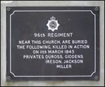 St Paul's Church Plaque, New Zealand