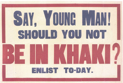 Khaki Propaganda poster