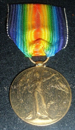 Allied Victory Medal of Thomas Booth