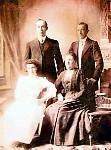 Arthur, George, Florrie and Annie Holmes