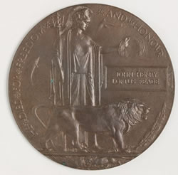 Memorial plaque for John Henry Loftus Reade (1881-1914)    